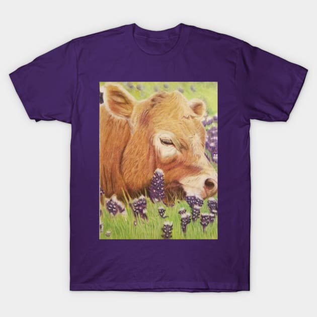 Cow T-Shirt by teenamarie23art